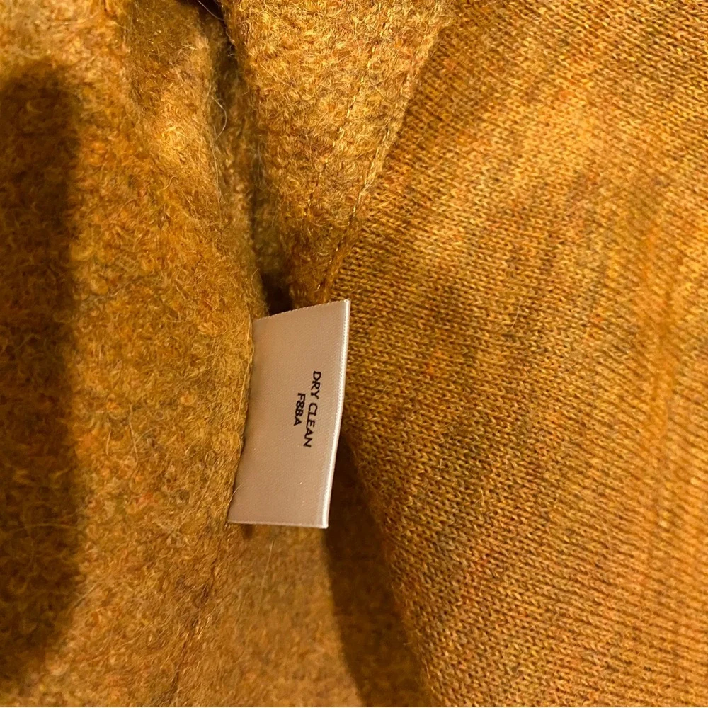 Eileen Fisher Melange Alpaca Wool Women's Open Front Rust Coat size X-Large